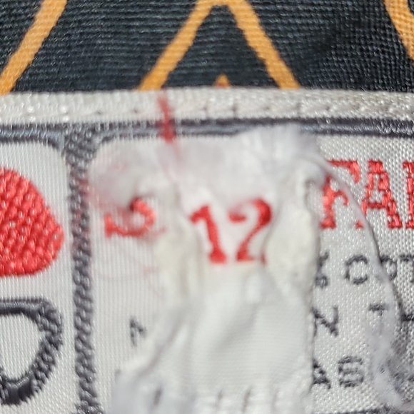 Vintage Thai size 12 red cotton kaftan Maxi Dress house robe loungewear - Picture 9 of 16